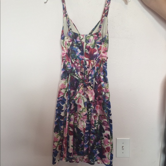Floral Dress with Sash - Picture 2 of 4